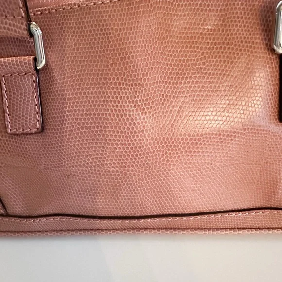 Burberry Pink Leather Shoulder Bag Vintage - Picture 5 of 11